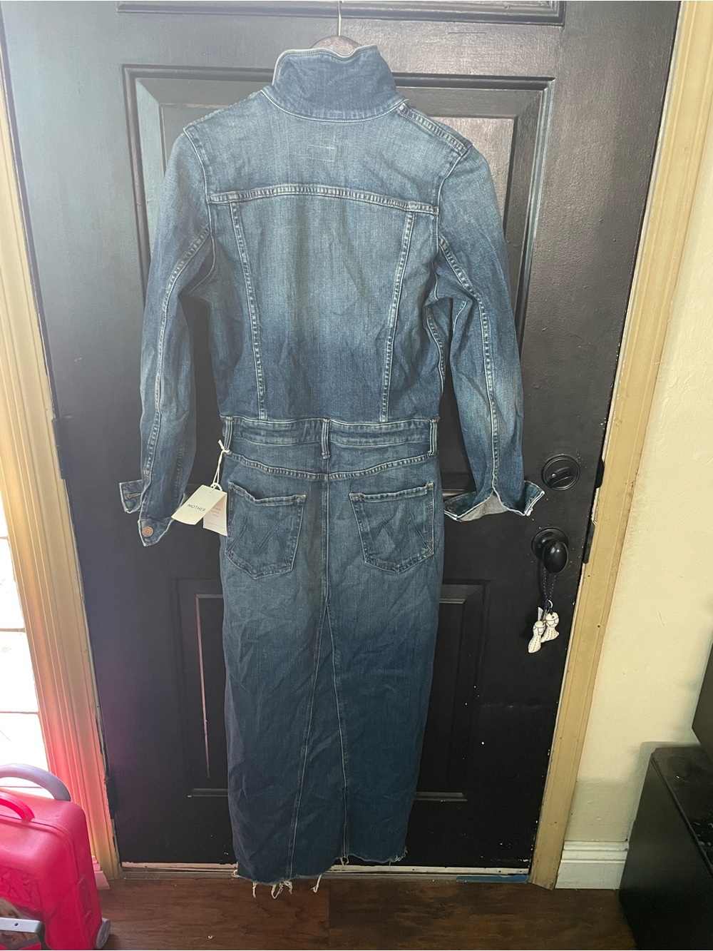 MOTHER Denim piece, specifically identified as the "The Cover Up" dress - Picture 2 of 7